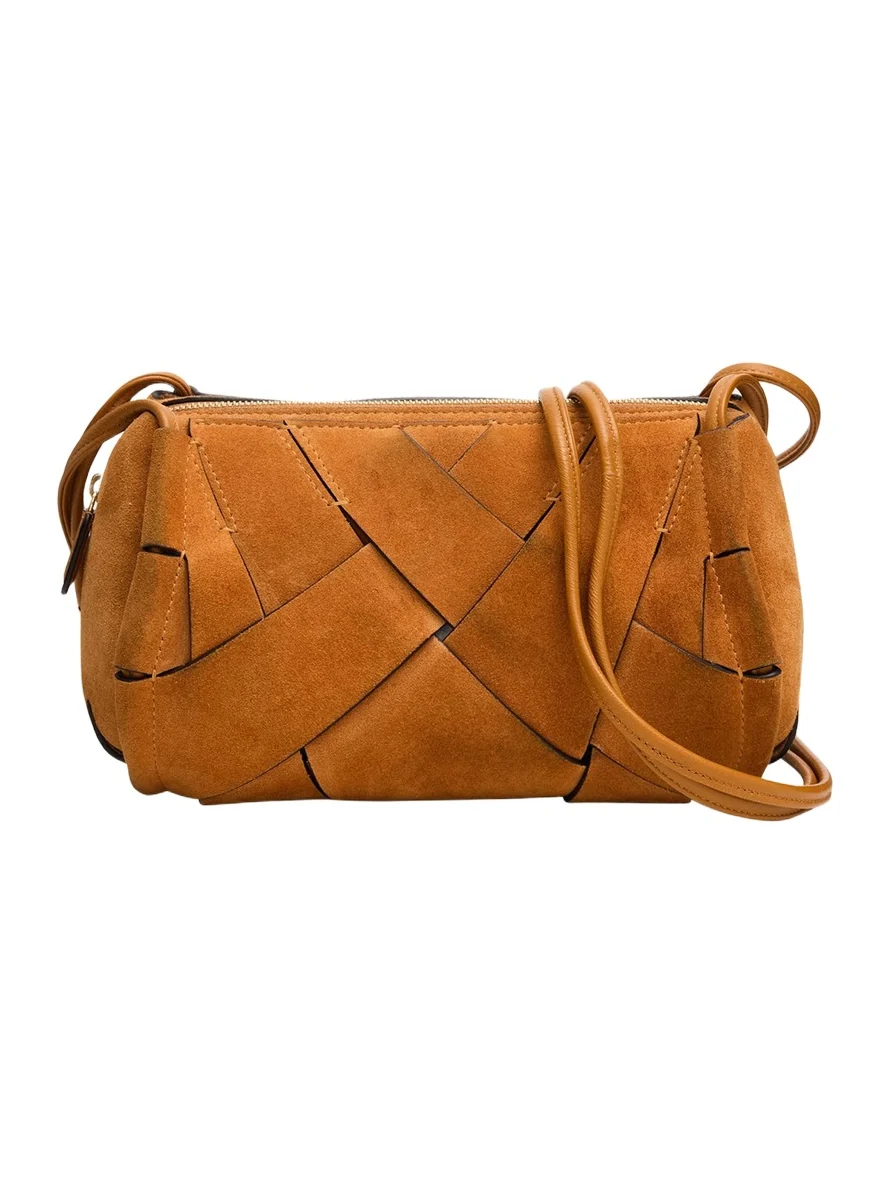 Ulla Johnson Charlotte Woven Suede Camera Bag