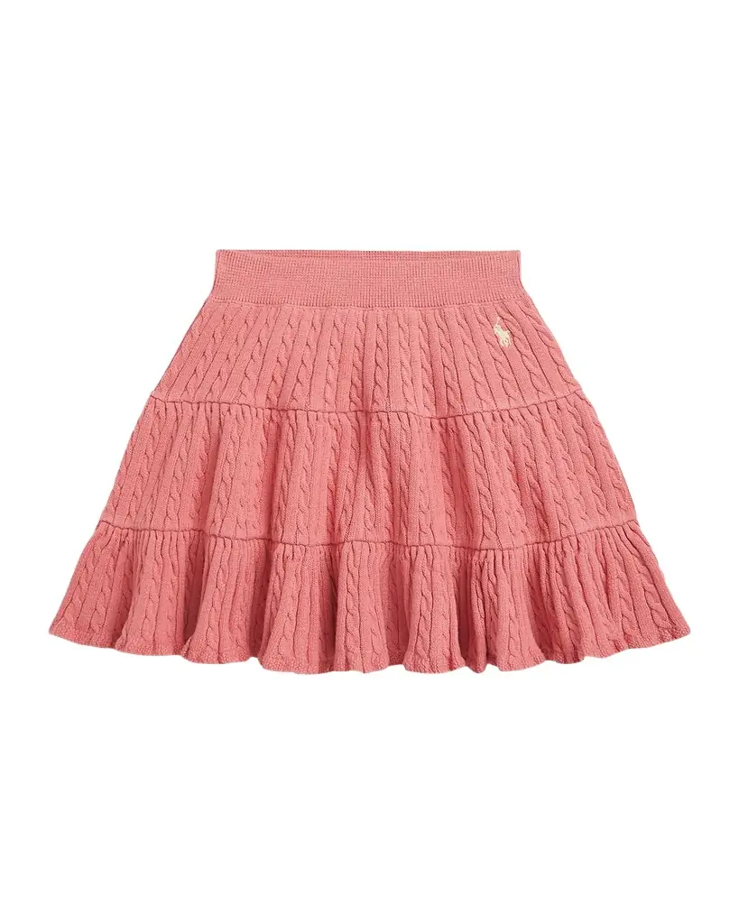 Little Girl's & Girl's Mini-Cable Tiered Cotton Skirt Little Girl's & Girl's Mini-Cable Tiered Cotton Skirt