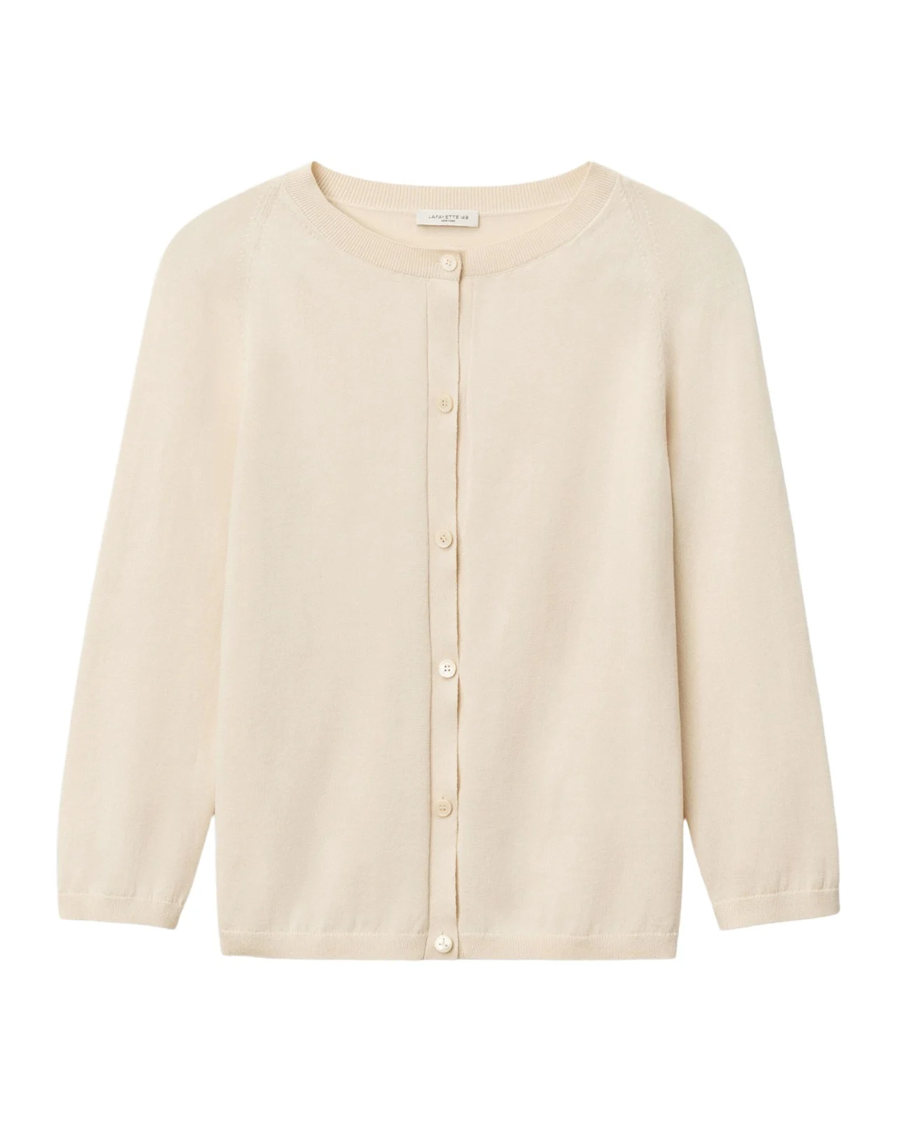 Cotton-Silk Knit Cardigan