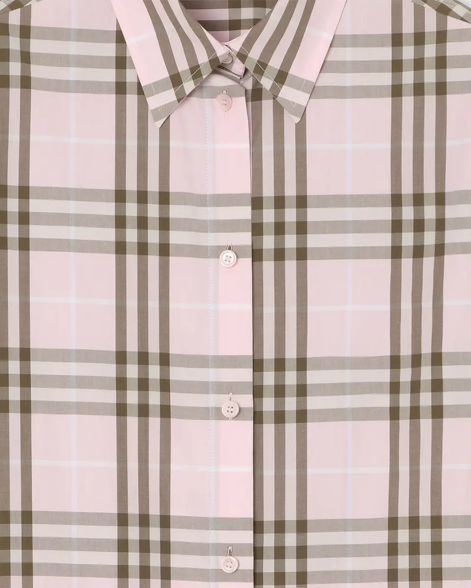 Burberry Emma Check Cotton Poplin Button-Down Shirt | Thumbnail 4 Burberry Emma Check Cotton Poplin Button-Down Shirt | Thumbnail 4