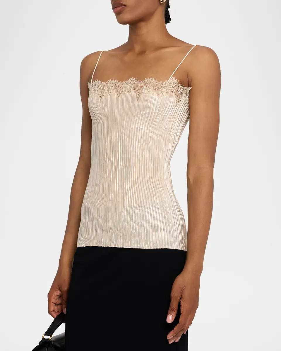 FForme Jimena Metallic Pleated Cami | Thumbnail 3 FForme Jimena Metallic Pleated Cami | Thumbnail 3