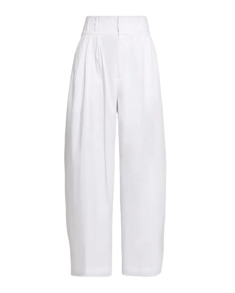 Altuzarra Wilson Double-Pleated Wide-Leg Ankle Pants | Image 1 Altuzarra Wilson Double-Pleated Wide-Leg Ankle Pants | Image 1