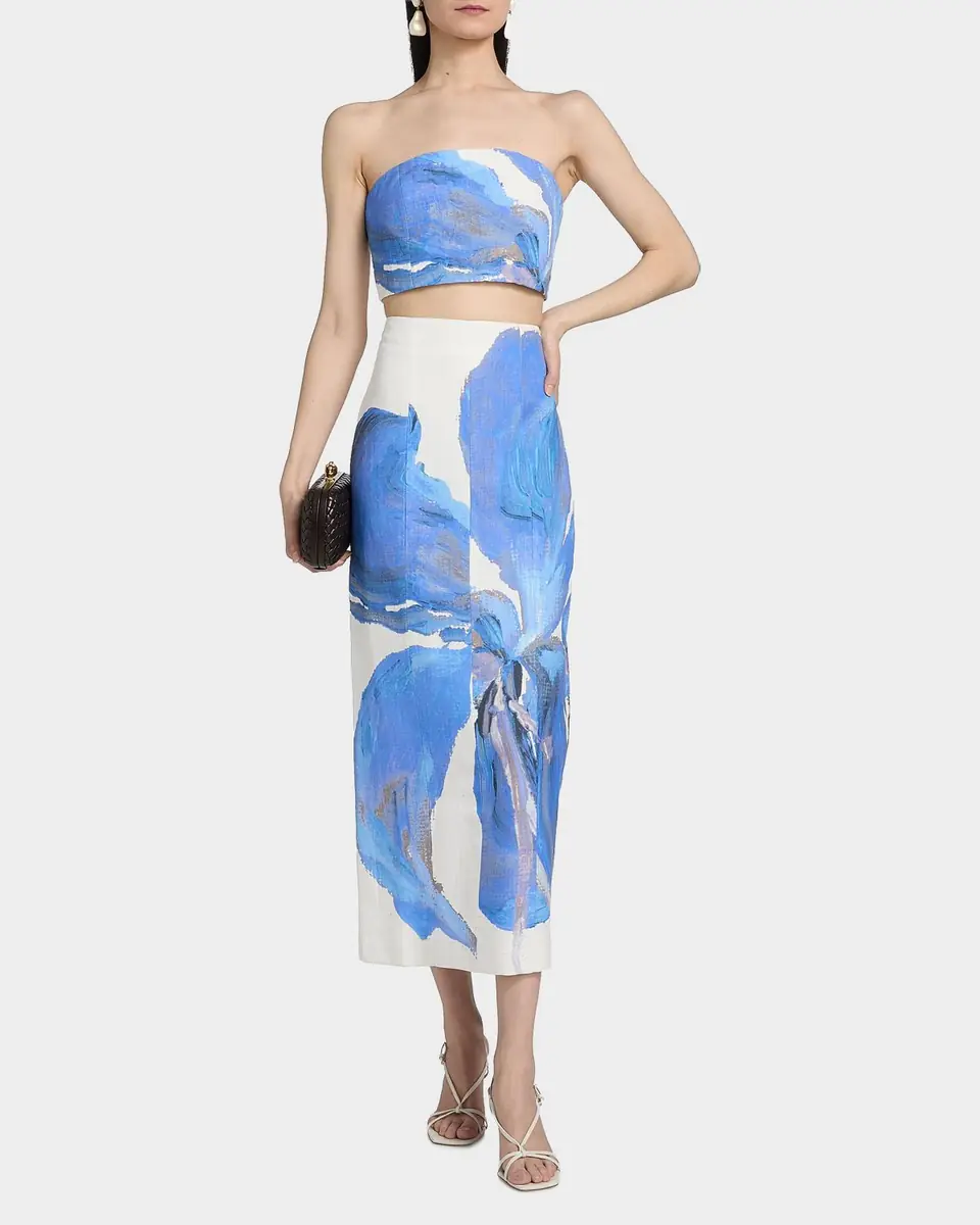 Significant Other Rumi Strapless Floral Crop Top | Thumbnail 2