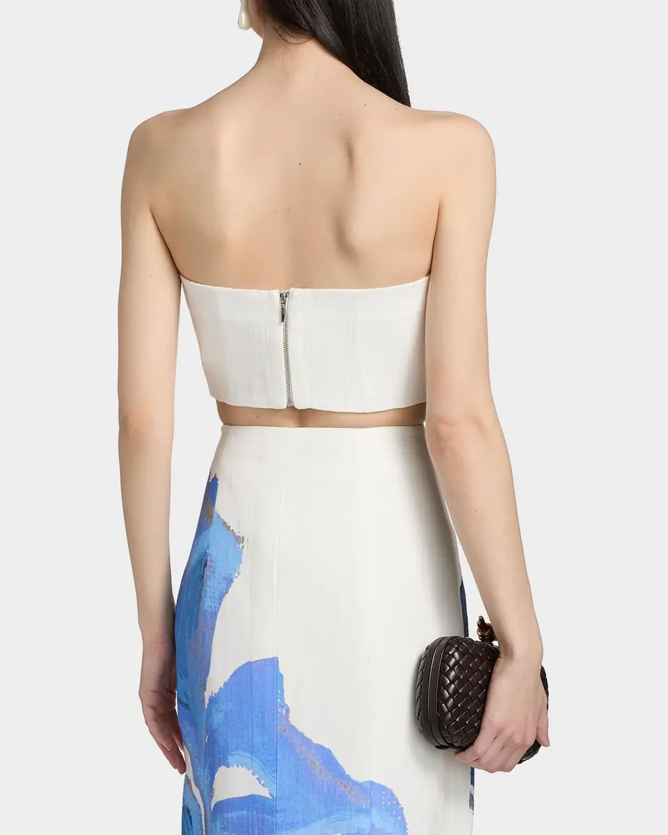 Significant Other Rumi Strapless Floral Crop Top | Thumbnail 3