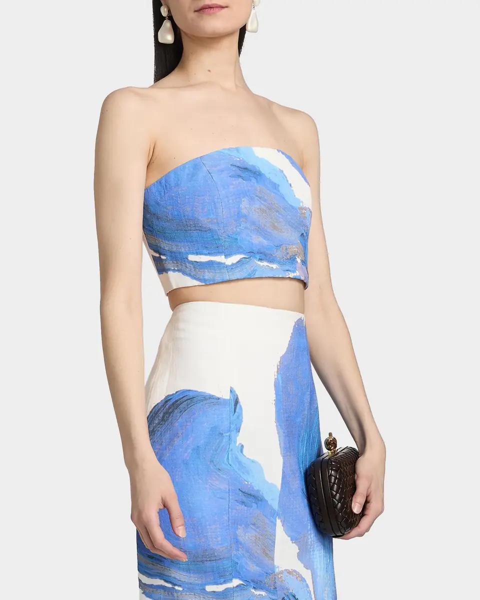 Significant Other Rumi Strapless Floral Crop Top | Thumbnail 7
