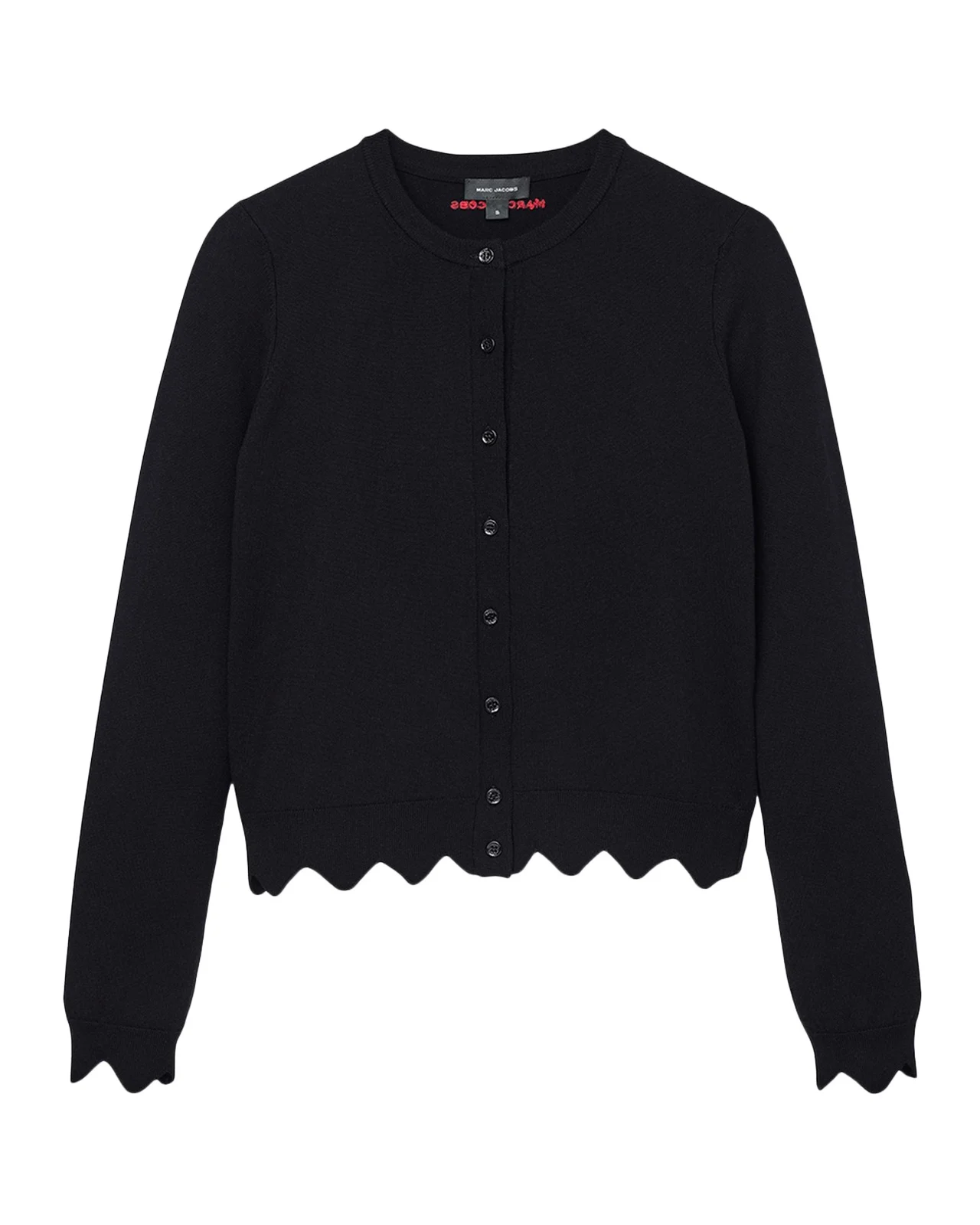 Scalloped Daisy Crewneck Cardigan