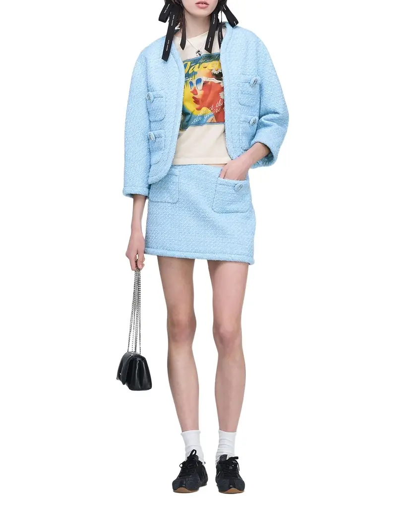 Marc Jacobs Pop J Marc Metallic Tweed Lady Jacket | Image 1 Marc Jacobs Pop J Marc Metallic Tweed Lady Jacket | Image 1
