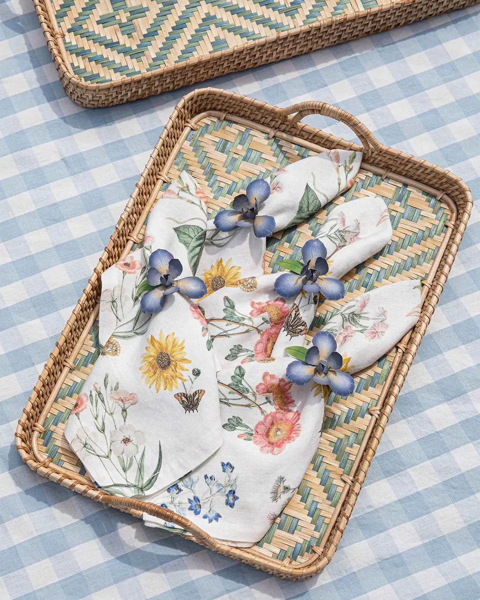 Juliska Floral Garden Napkins, Set of 4 | Thumbnail 6 Juliska Floral Garden Napkins, Set of 4 | Thumbnail 6