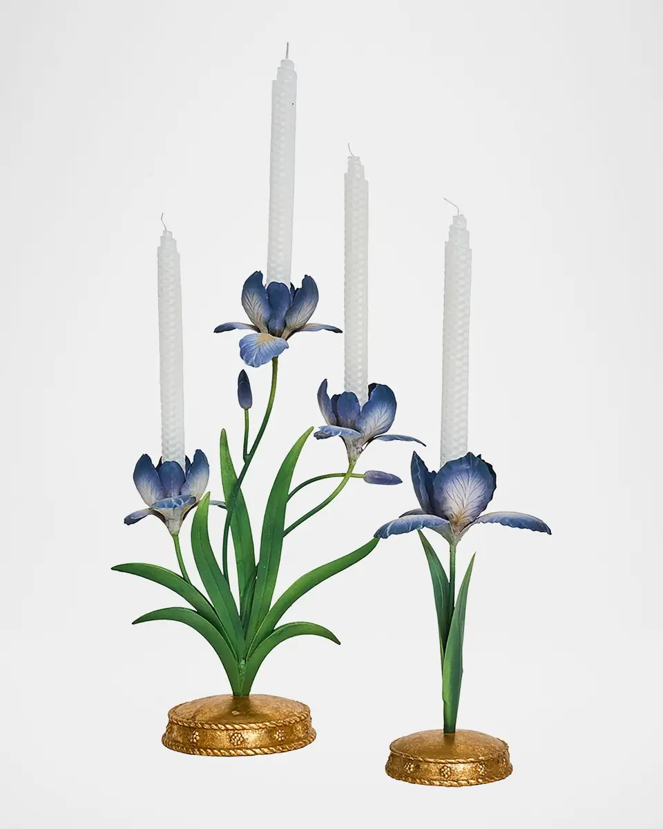 Juliska Meadow Walk Iris 9" Candlestick | Thumbnail 3 Juliska Meadow Walk Iris 9" Candlestick | Thumbnail 3