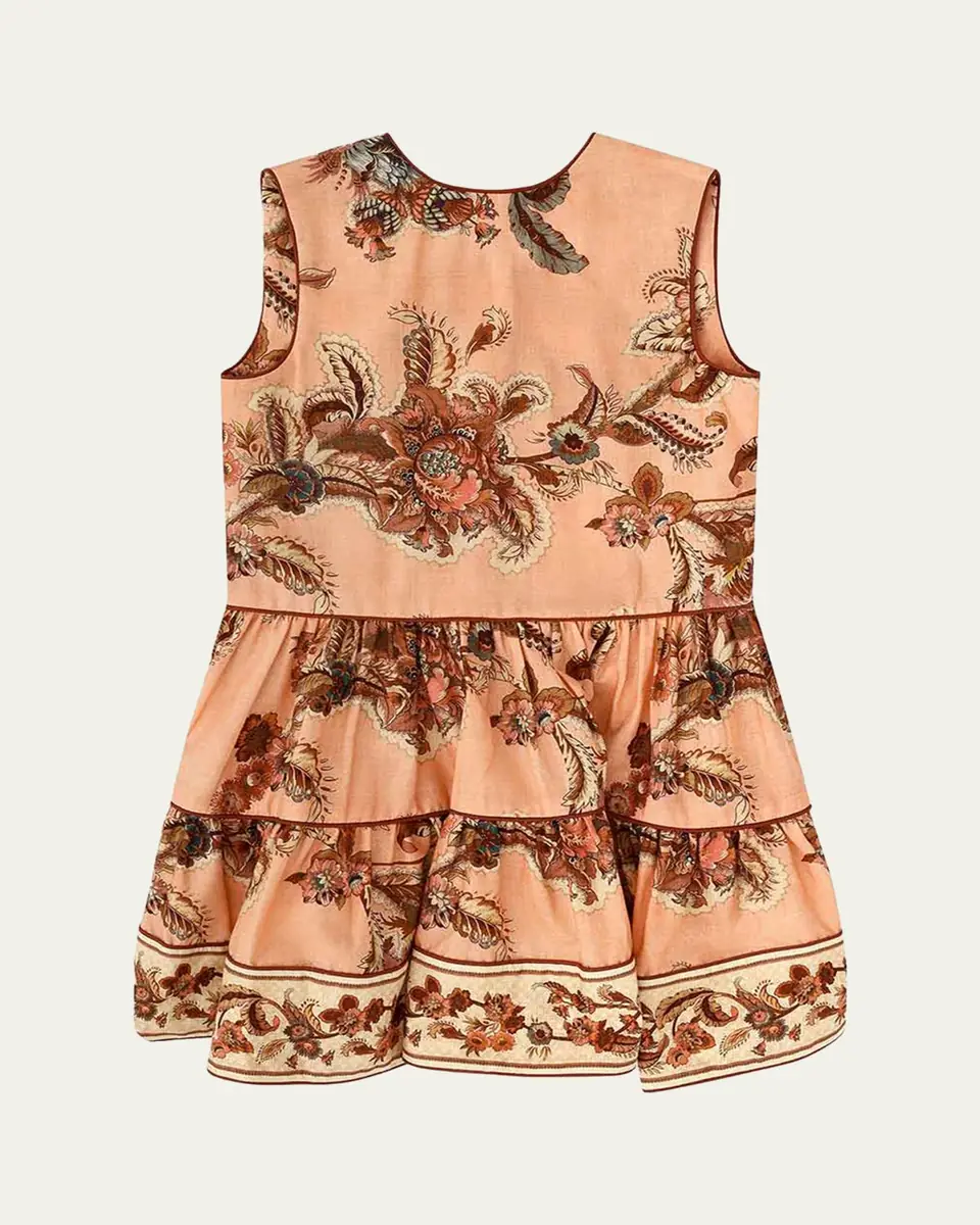 Zimmermann Girl's Aster Sleeveless Tiered Dress | Thumbnail 2 Zimmermann Girl's Aster Sleeveless Tiered Dress | Thumbnail 2
