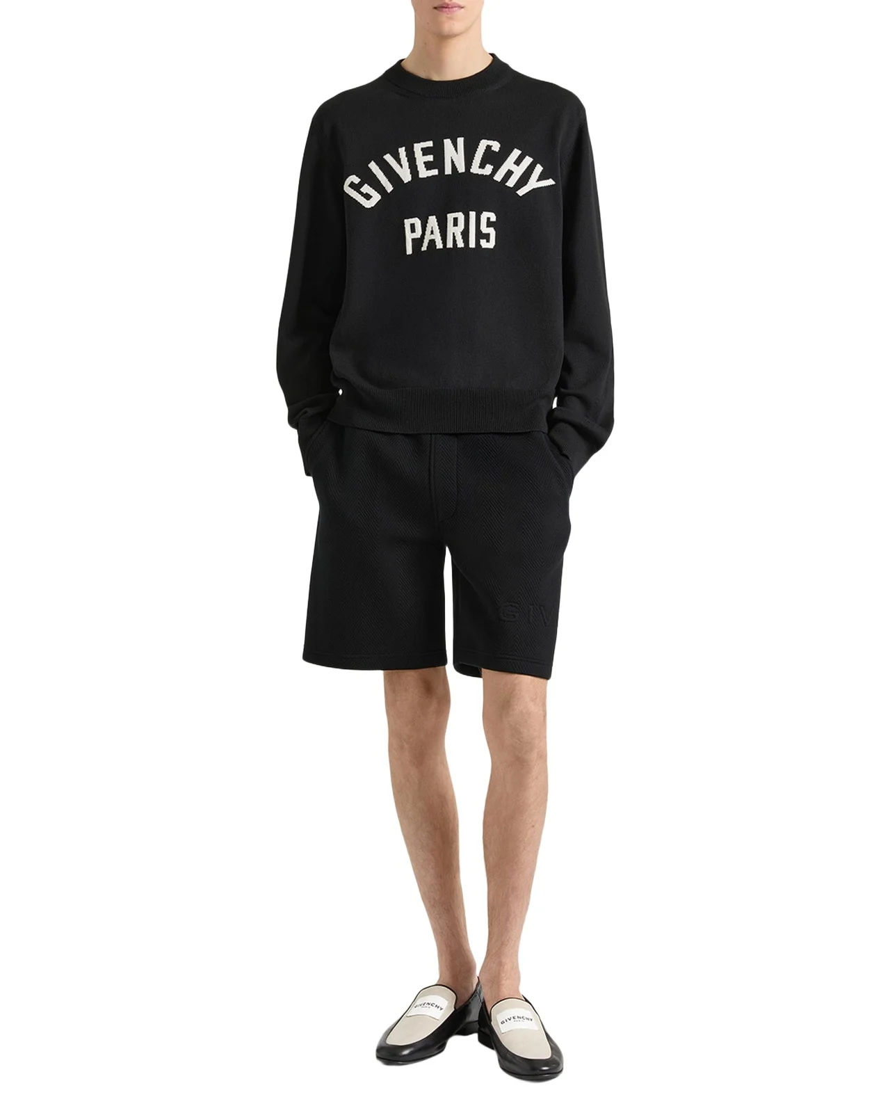 Men's Logo Cotton-Blend Crewneck Sweater Men's Logo Cotton-Blend Crewneck Sweater