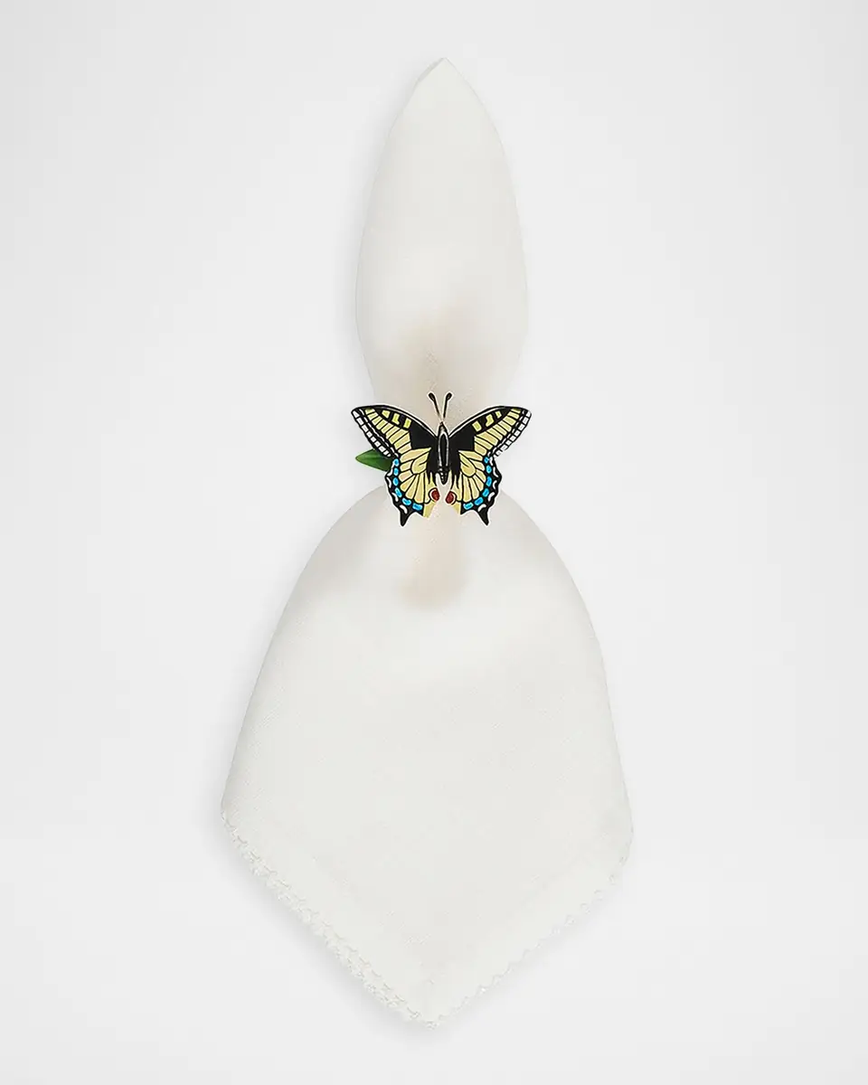Juliska Meadow Walk Assorted Butterfly Napkin Rings, Set of 4 | Thumbnail 3