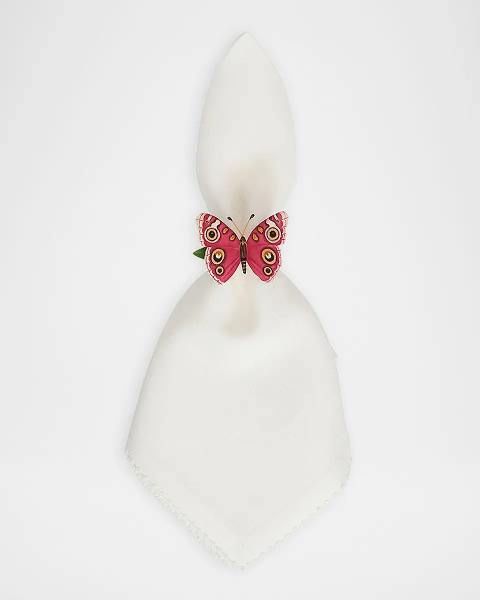 Juliska Meadow Walk Assorted Butterfly Napkin Rings, Set of 4 | Thumbnail 5