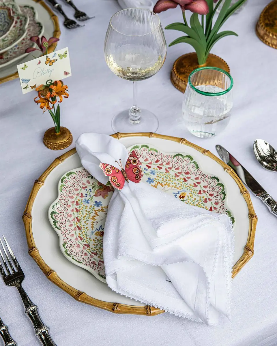 Juliska Meadow Walk Assorted Butterfly Napkin Rings, Set of 4 | Thumbnail 9