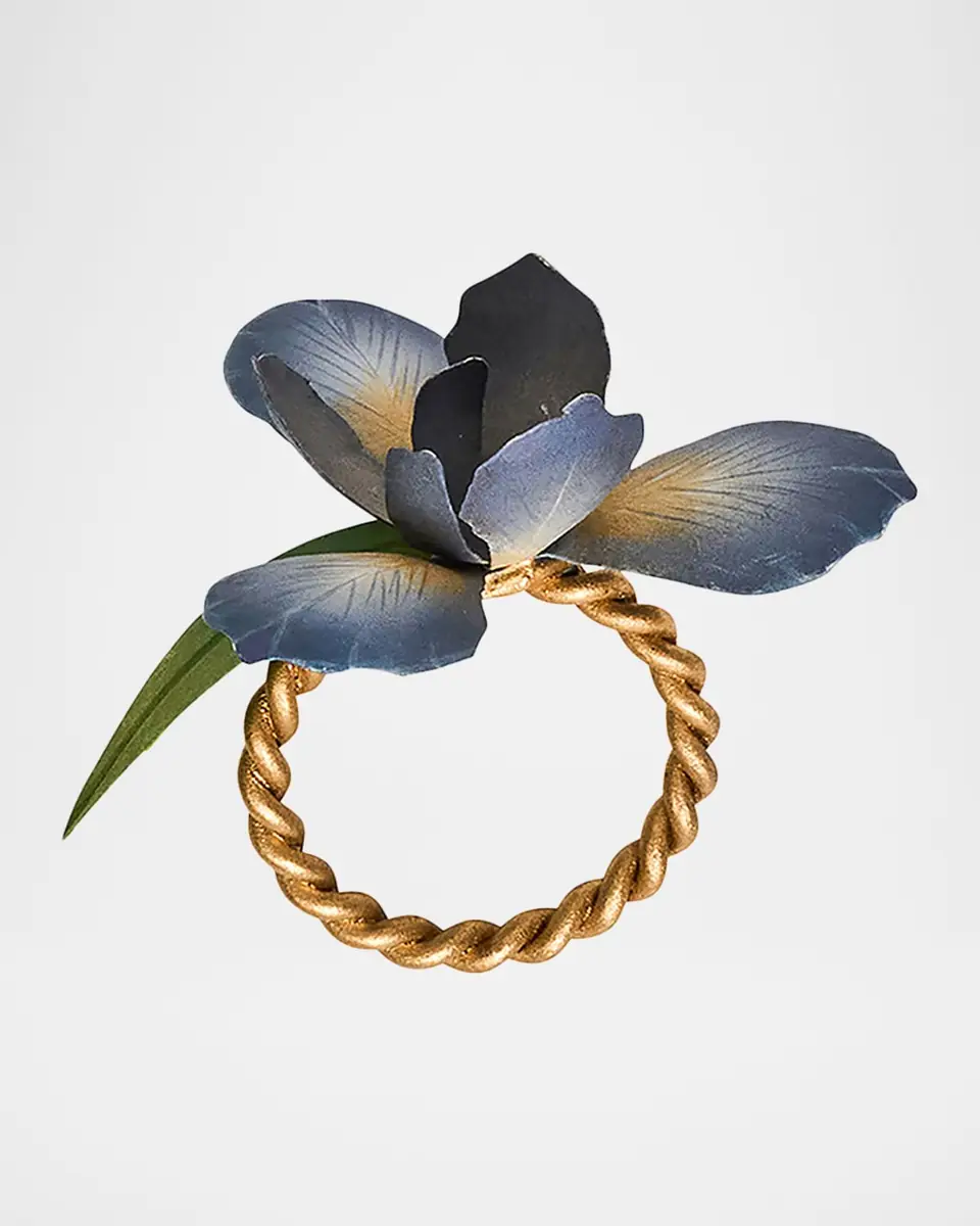 Juliska Meadow Walk Iris Napkin Rings, Set of 4 | Thumbnail 3