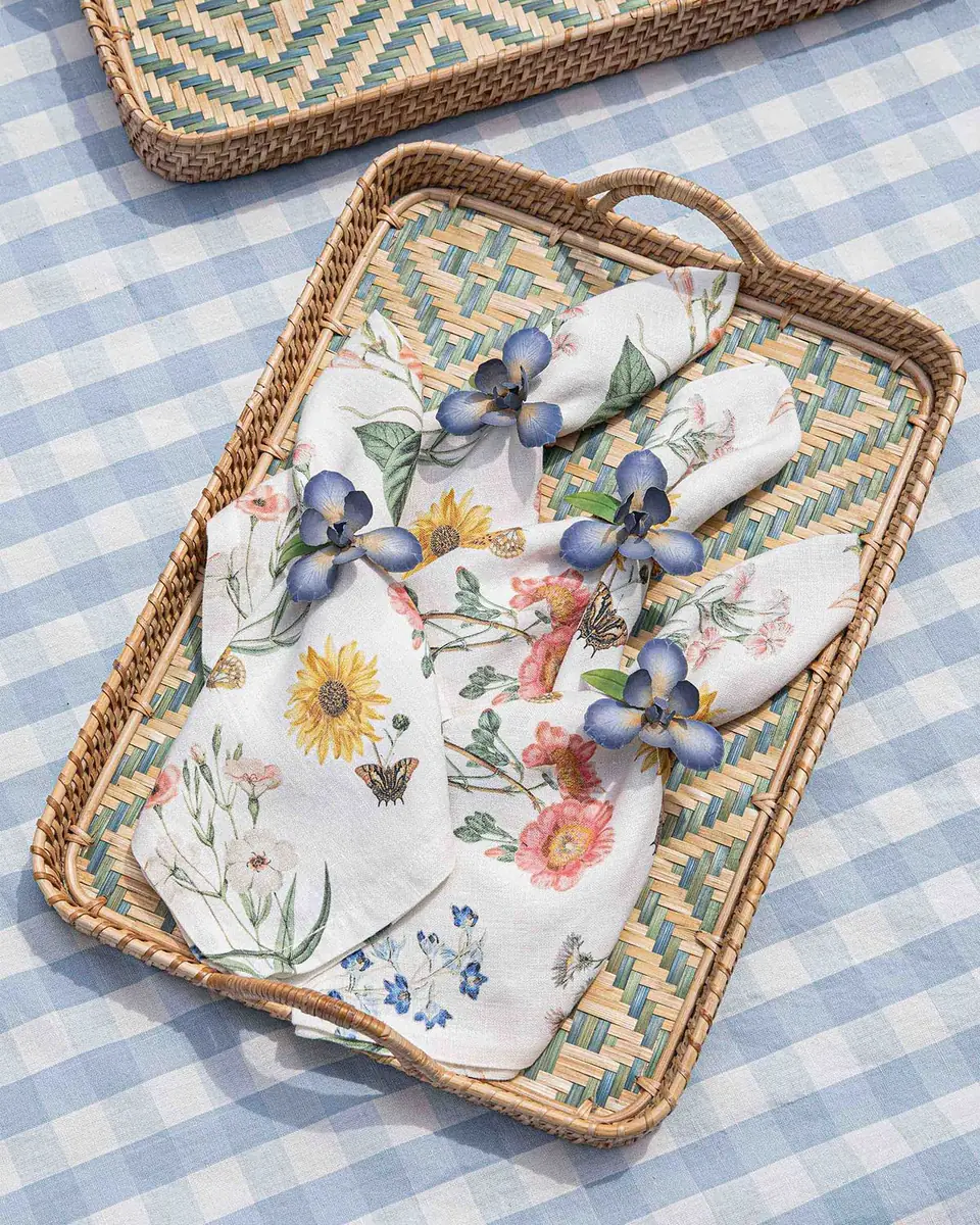 Juliska Meadow Walk Iris Napkin Rings, Set of 4 | Thumbnail 5