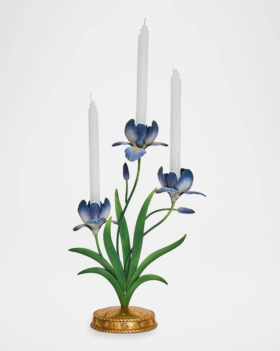 Juliska Meadow Walk Iris 14" Centerpiece Candelabra | Thumbnail 2 Juliska Meadow Walk Iris 14" Centerpiece Candelabra | Thumbnail 2