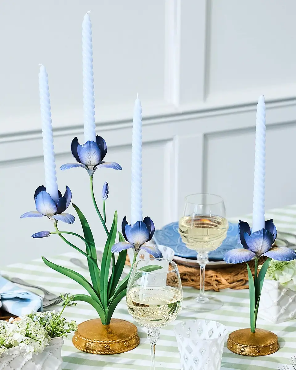 Juliska Meadow Walk Iris 14" Centerpiece Candelabra | Thumbnail 5 Juliska Meadow Walk Iris 14" Centerpiece Candelabra | Thumbnail 5