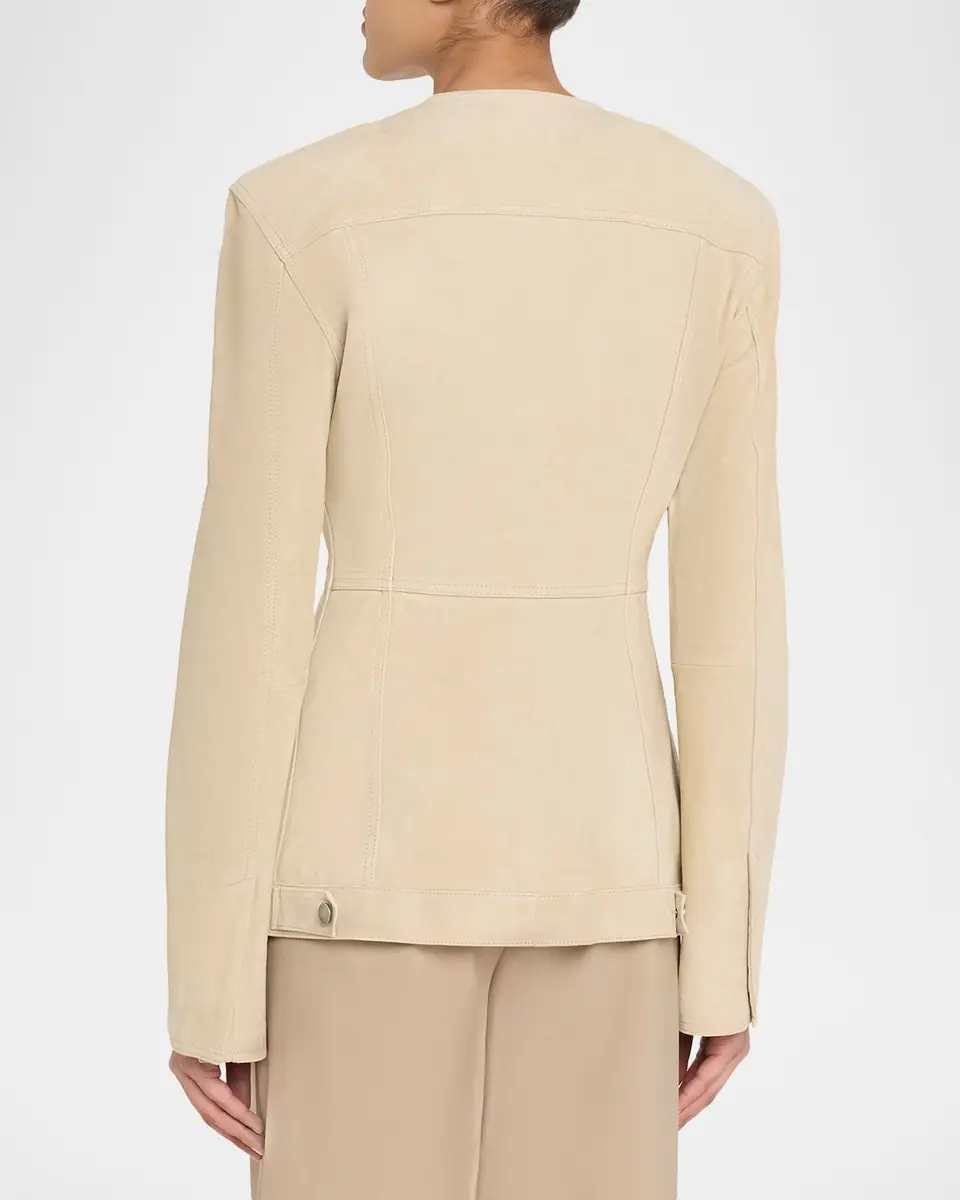 Haikure Temple Paneled Suede Jacket | Thumbnail 2 Haikure Temple Paneled Suede Jacket | Thumbnail 2