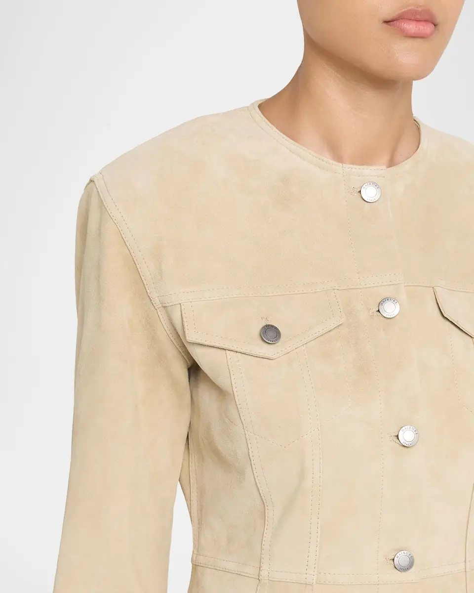 Haikure Temple Paneled Suede Jacket | Thumbnail 4 Haikure Temple Paneled Suede Jacket | Thumbnail 4