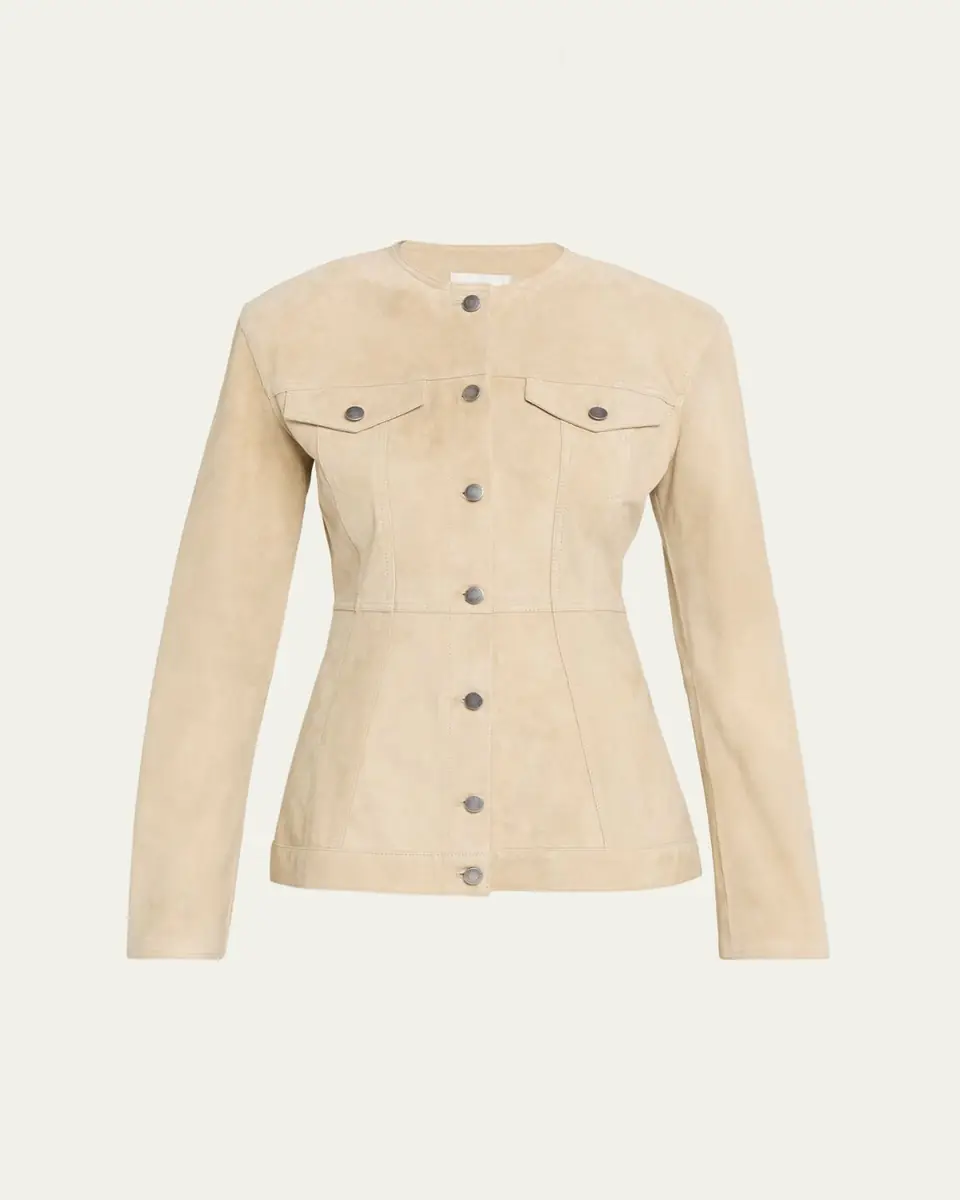 Haikure Temple Paneled Suede Jacket | Thumbnail 5 Haikure Temple Paneled Suede Jacket | Thumbnail 5