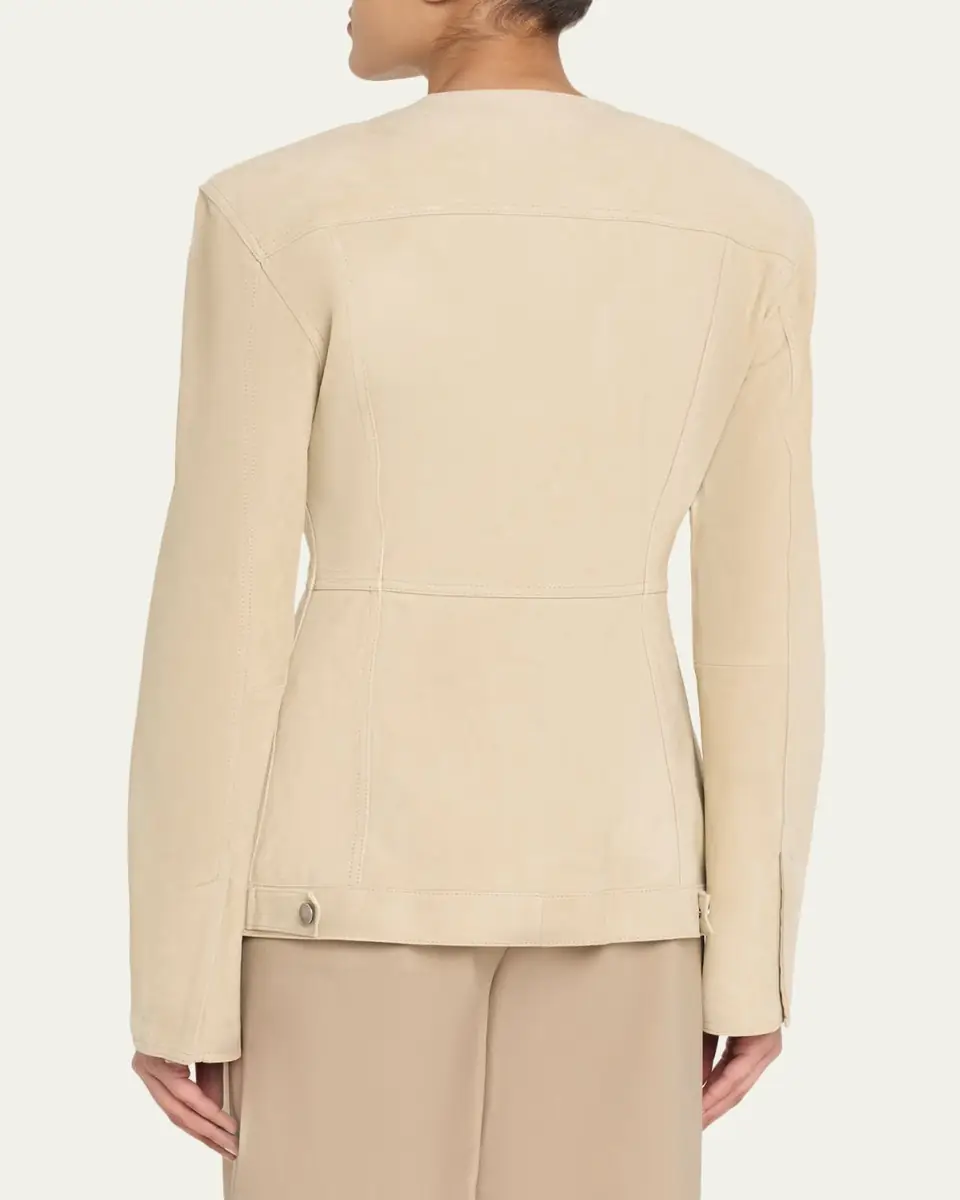 Haikure Temple Paneled Suede Jacket | Thumbnail 7 Haikure Temple Paneled Suede Jacket | Thumbnail 7