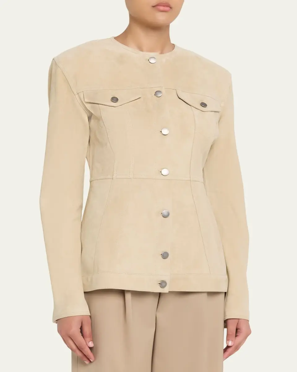 Haikure Temple Paneled Suede Jacket | Thumbnail 8 Haikure Temple Paneled Suede Jacket | Thumbnail 8