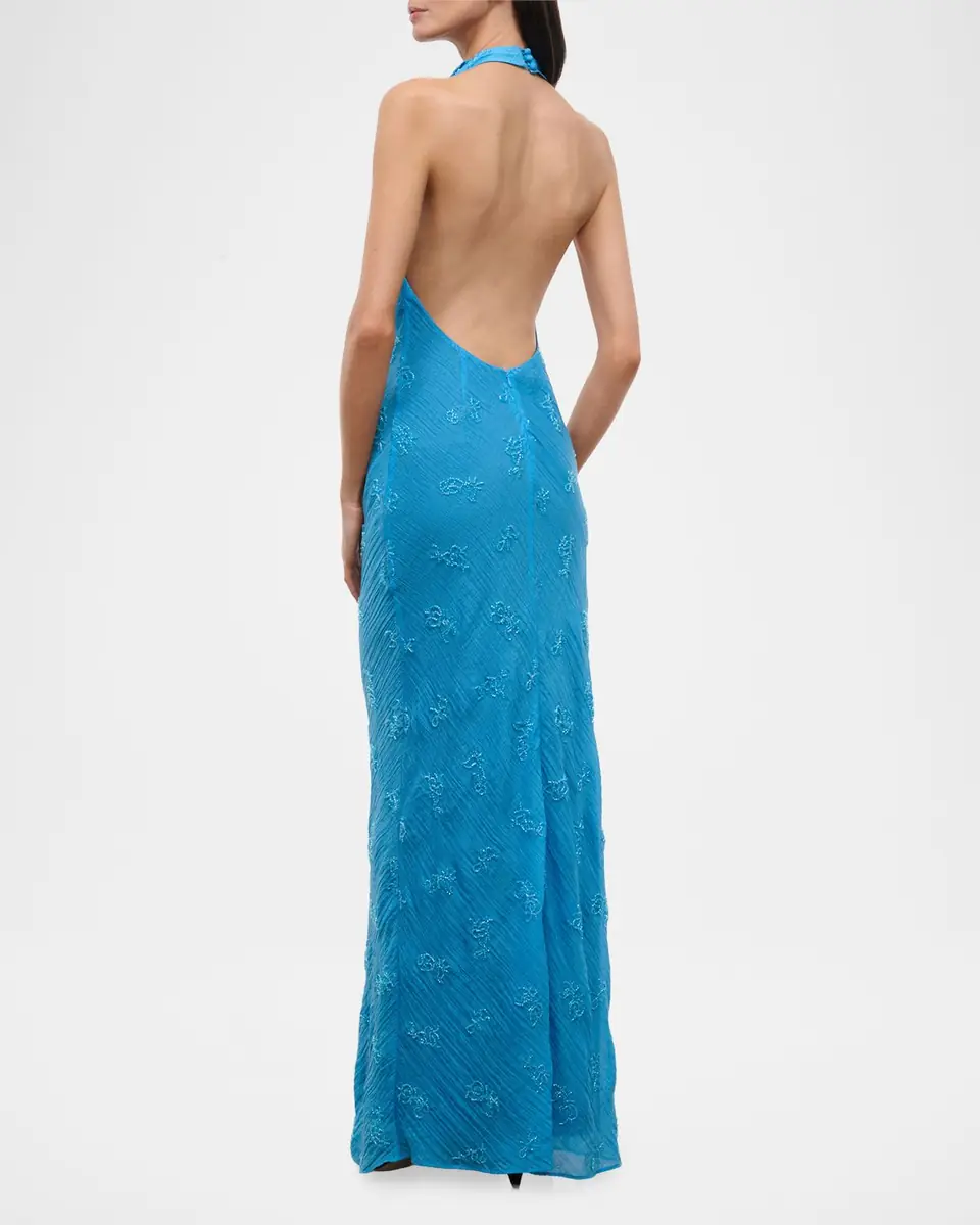 STAUD Roselle Beaded Organza Maxi Dress | Thumbnail 3 STAUD Roselle Beaded Organza Maxi Dress | Thumbnail 3