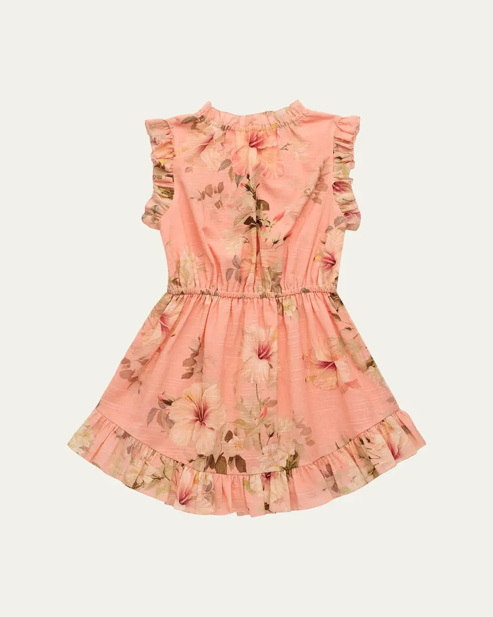 Zimmermann Girl's Mahon Hibiscus-Printed Flip Dress | Thumbnail 2 Zimmermann Girl's Mahon Hibiscus-Printed Flip Dress | Thumbnail 2