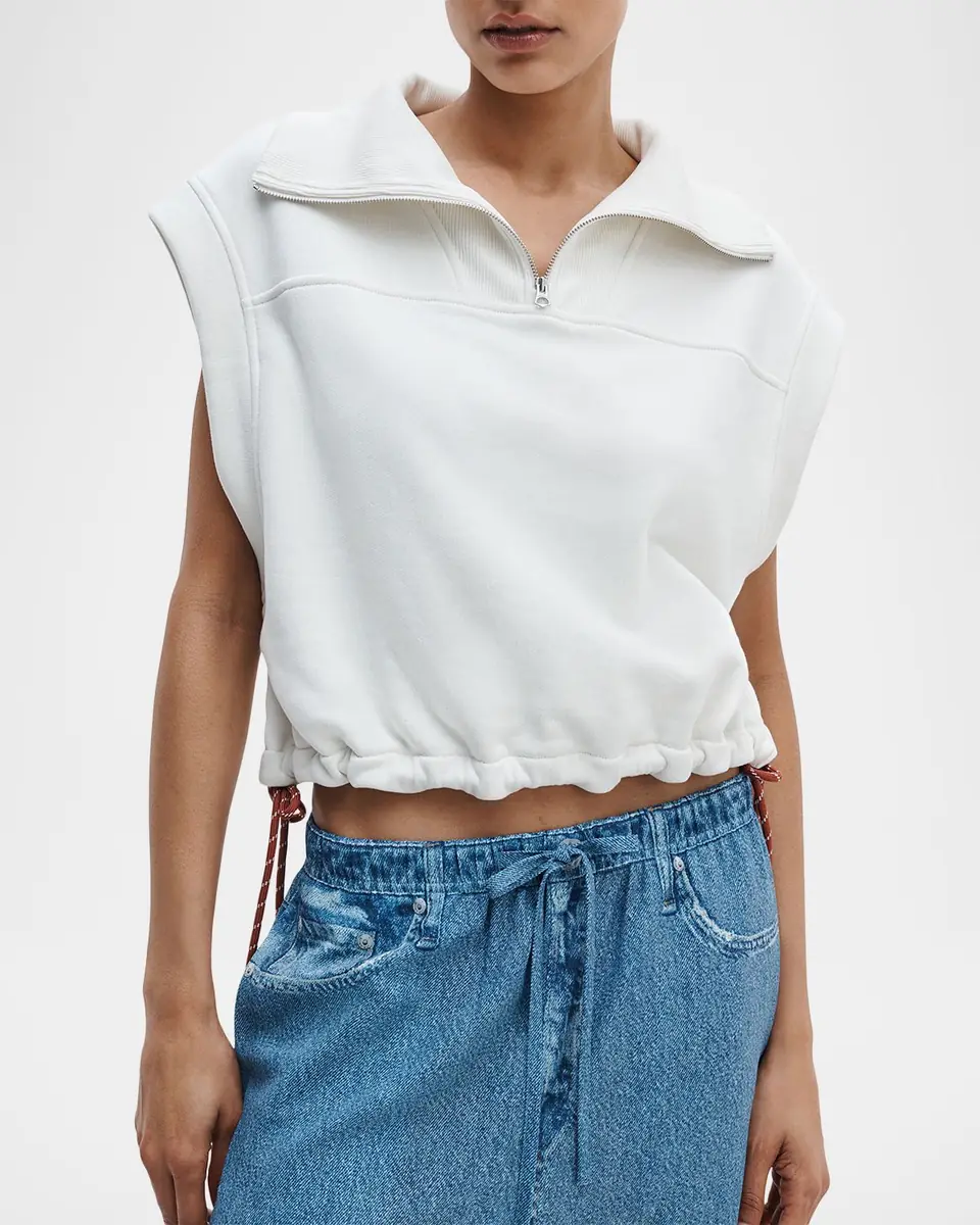 Rag & Bone Vintage Terry Half-Zip Sleeveless Sweatshirt | Thumbnail 3 Rag & Bone Vintage Terry Half-Zip Sleeveless Sweatshirt | Thumbnail 3