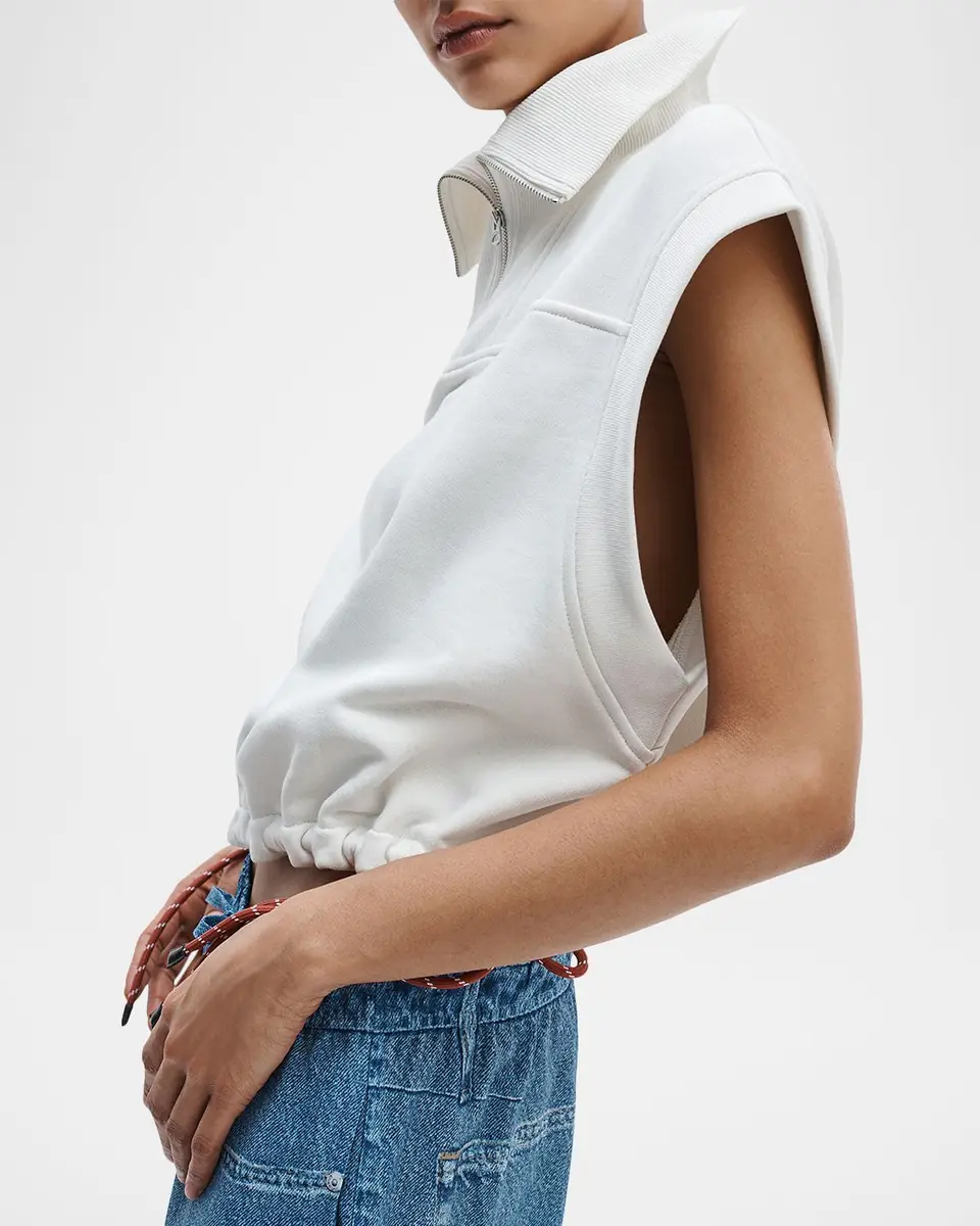Rag & Bone Vintage Terry Half-Zip Sleeveless Sweatshirt | Thumbnail 4 Rag & Bone Vintage Terry Half-Zip Sleeveless Sweatshirt | Thumbnail 4