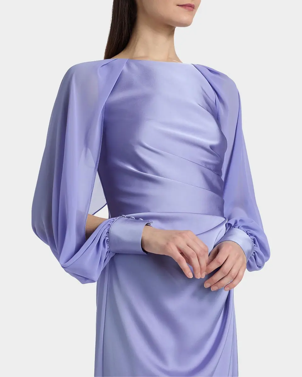Theia Penelope Satin Column Dress | Thumbnail 4 Theia Penelope Satin Column Dress | Thumbnail 4
