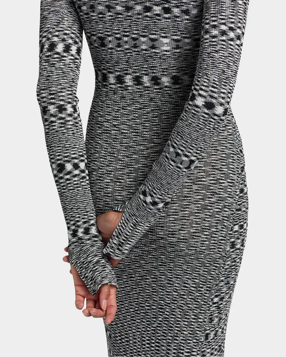 Ganni Space-Dyed Knit Sheath Midi-Dress | Thumbnail 5