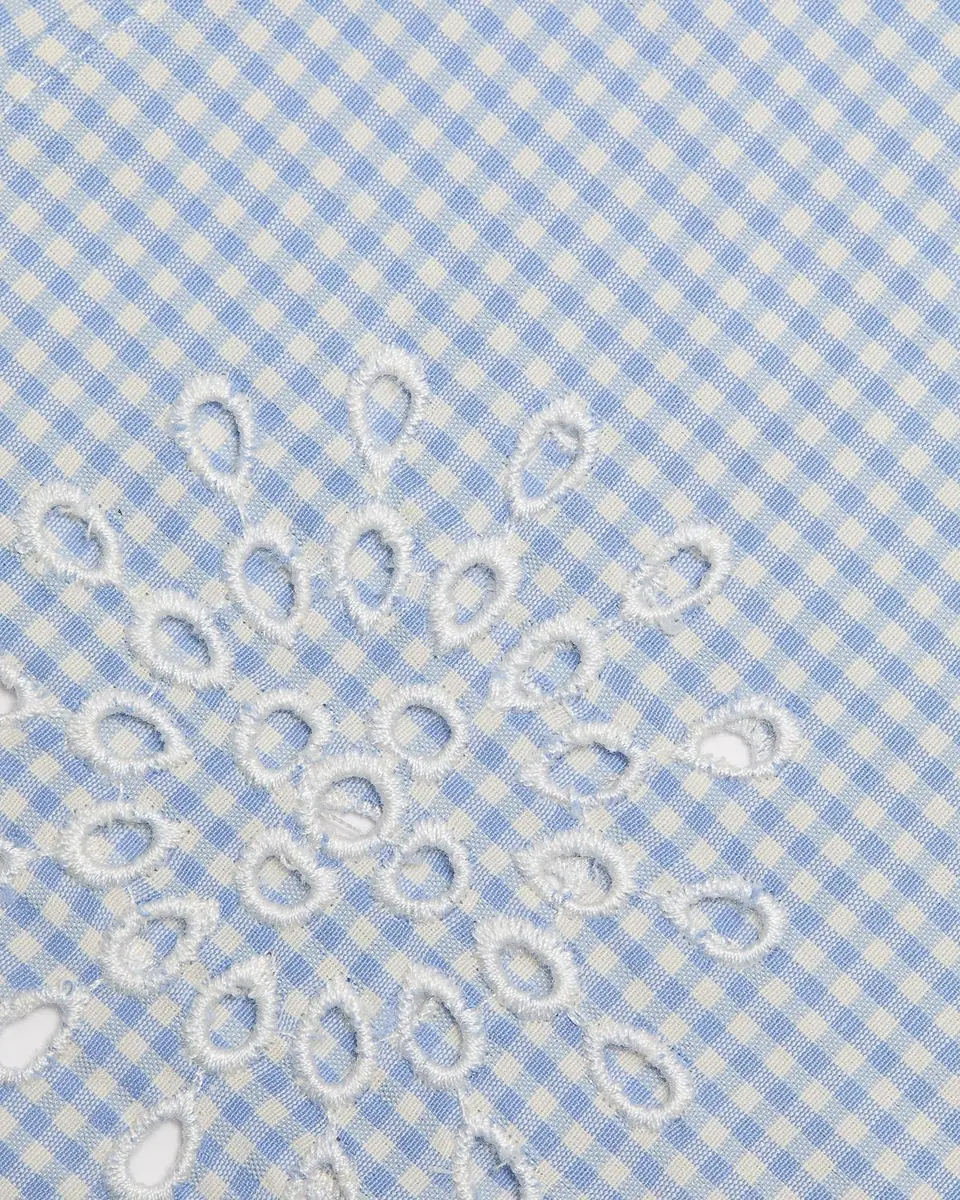 Cinq à Sept Jessa Gingham Eyelet Cotton-Blend Top | Thumbnail 5 Cinq à Sept Jessa Gingham Eyelet Cotton-Blend Top | Thumbnail 5