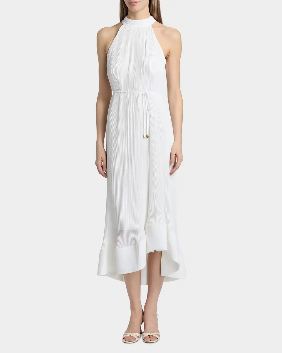 Milly Nalani Pleated Midi-Dress | Thumbnail 4 Milly Nalani Pleated Midi-Dress | Thumbnail 4