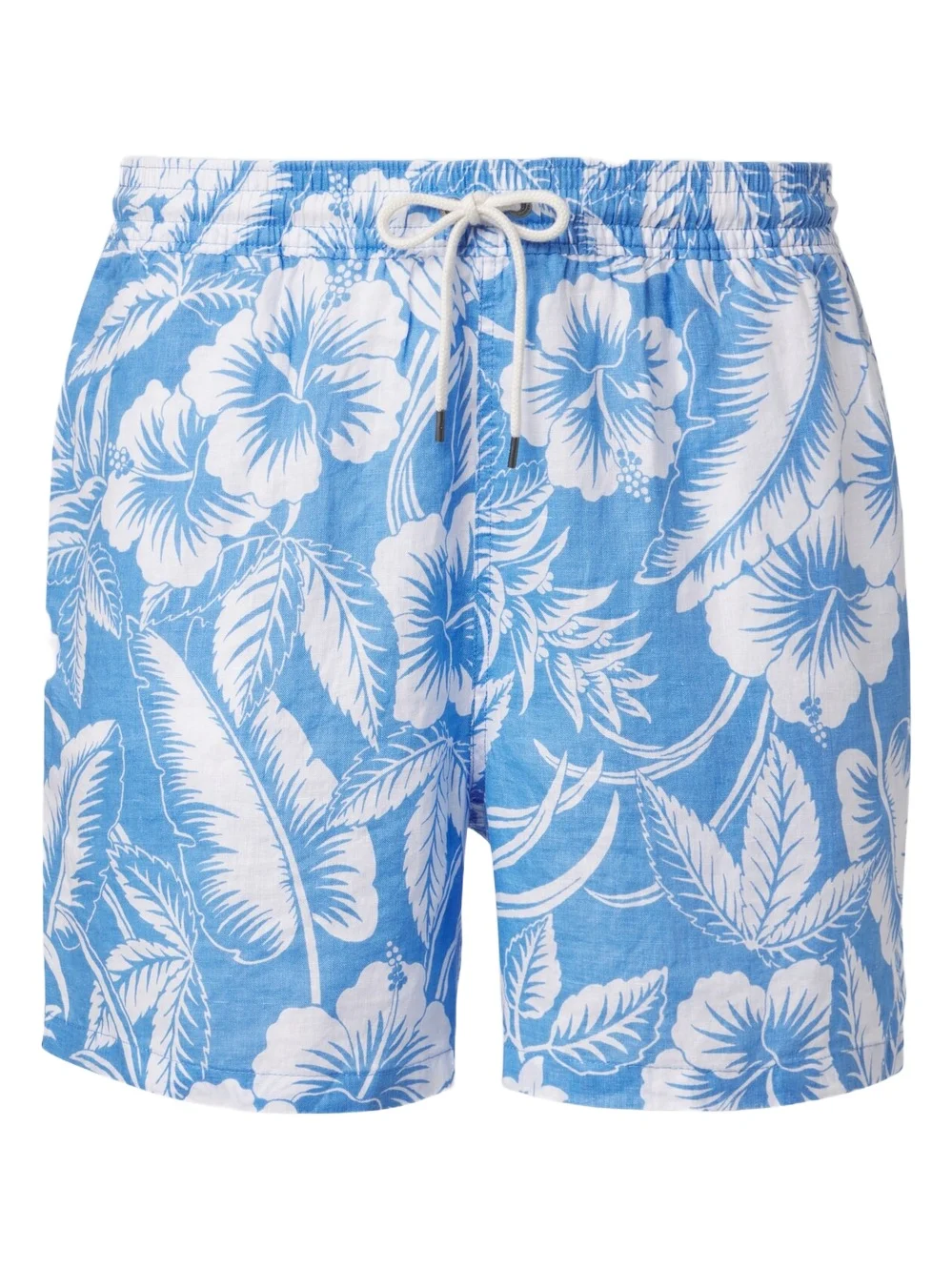 Floral linen swim trunks Floral linen swim trunks