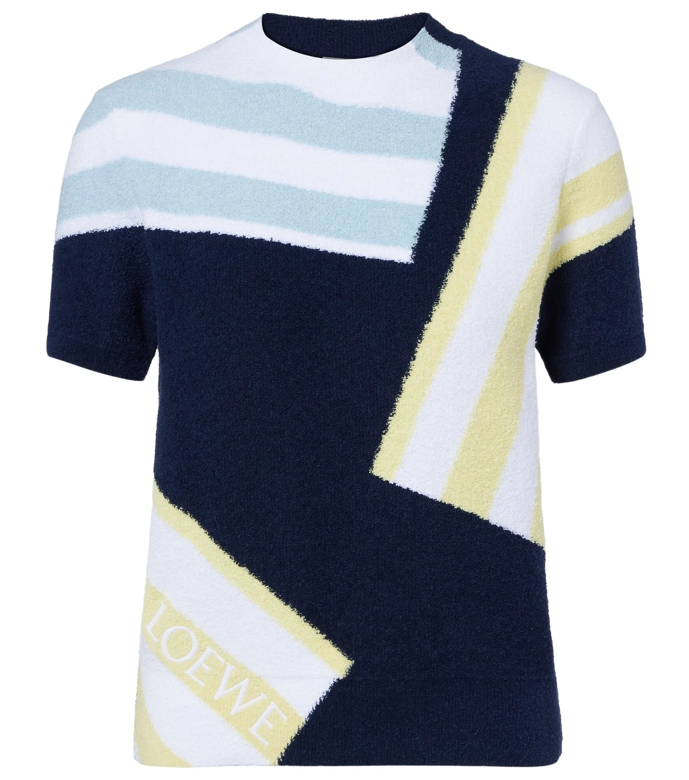 Intarsia cotton-blend bouclé sweater Intarsia cotton-blend bouclé sweater
