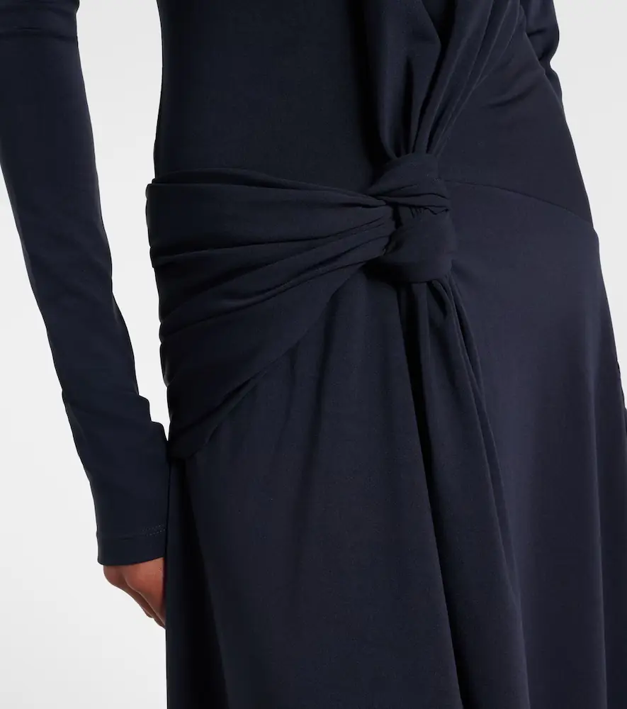 Victoria Beckham Gathered jersey midi dress | Thumbnail 4