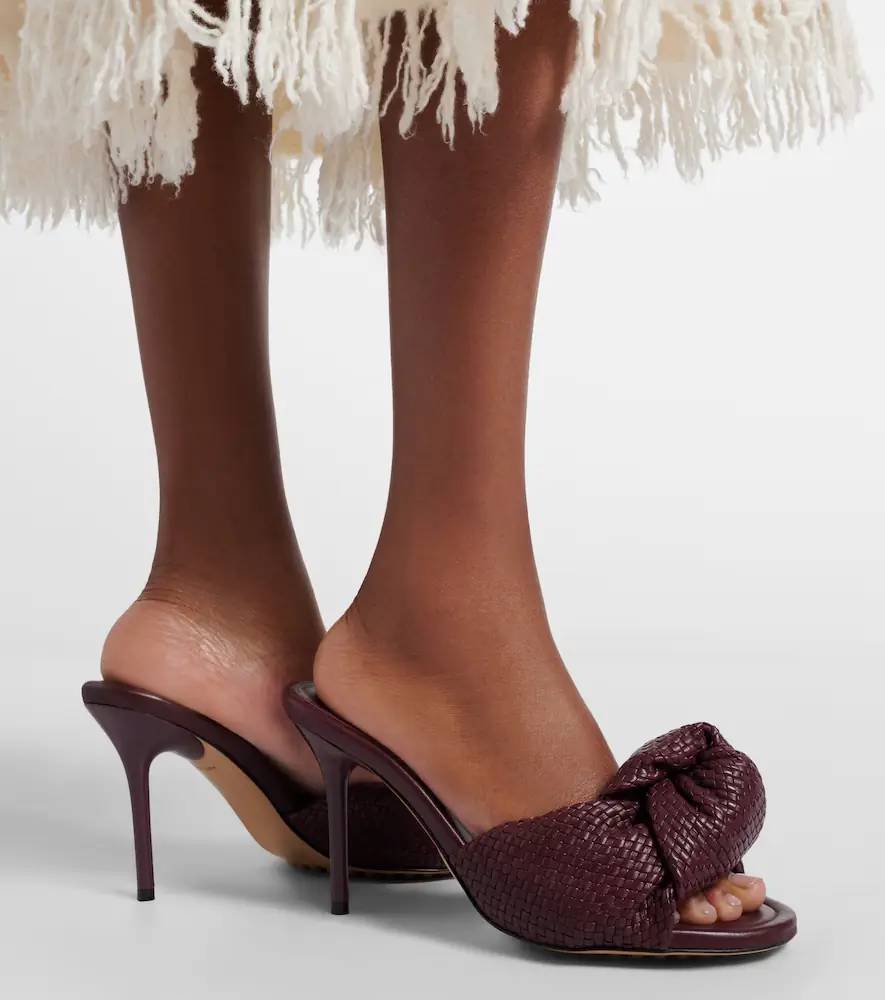 Bottega Veneta Cherry Intreccio leather mules | Thumbnail 6 Bottega Veneta Cherry Intreccio leather mules | Thumbnail 6