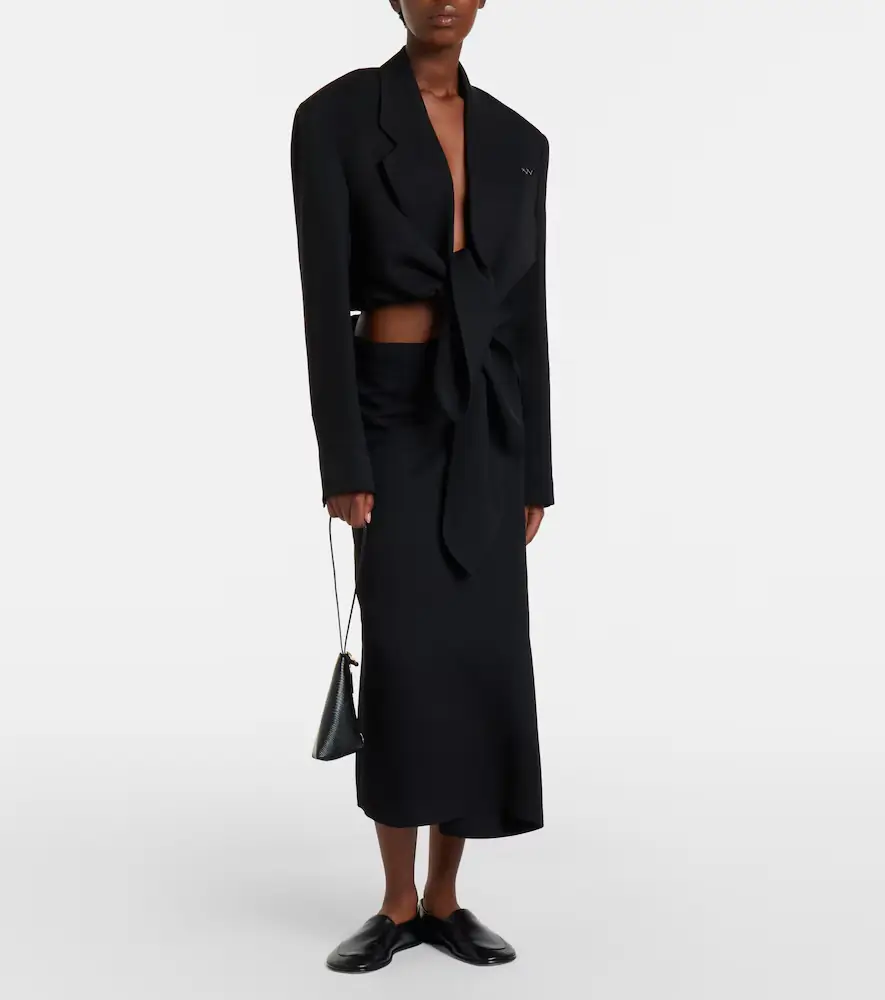 Calvin Klein Collection Petunia striped cropped jacket | Thumbnail 5 Calvin Klein Collection Petunia striped cropped jacket | Thumbnail 5