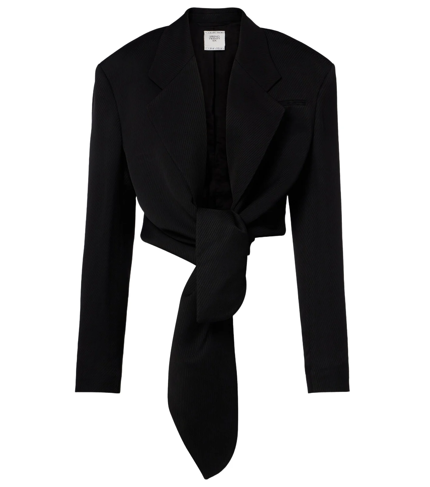 Calvin Klein Collection Petunia striped cropped jacket