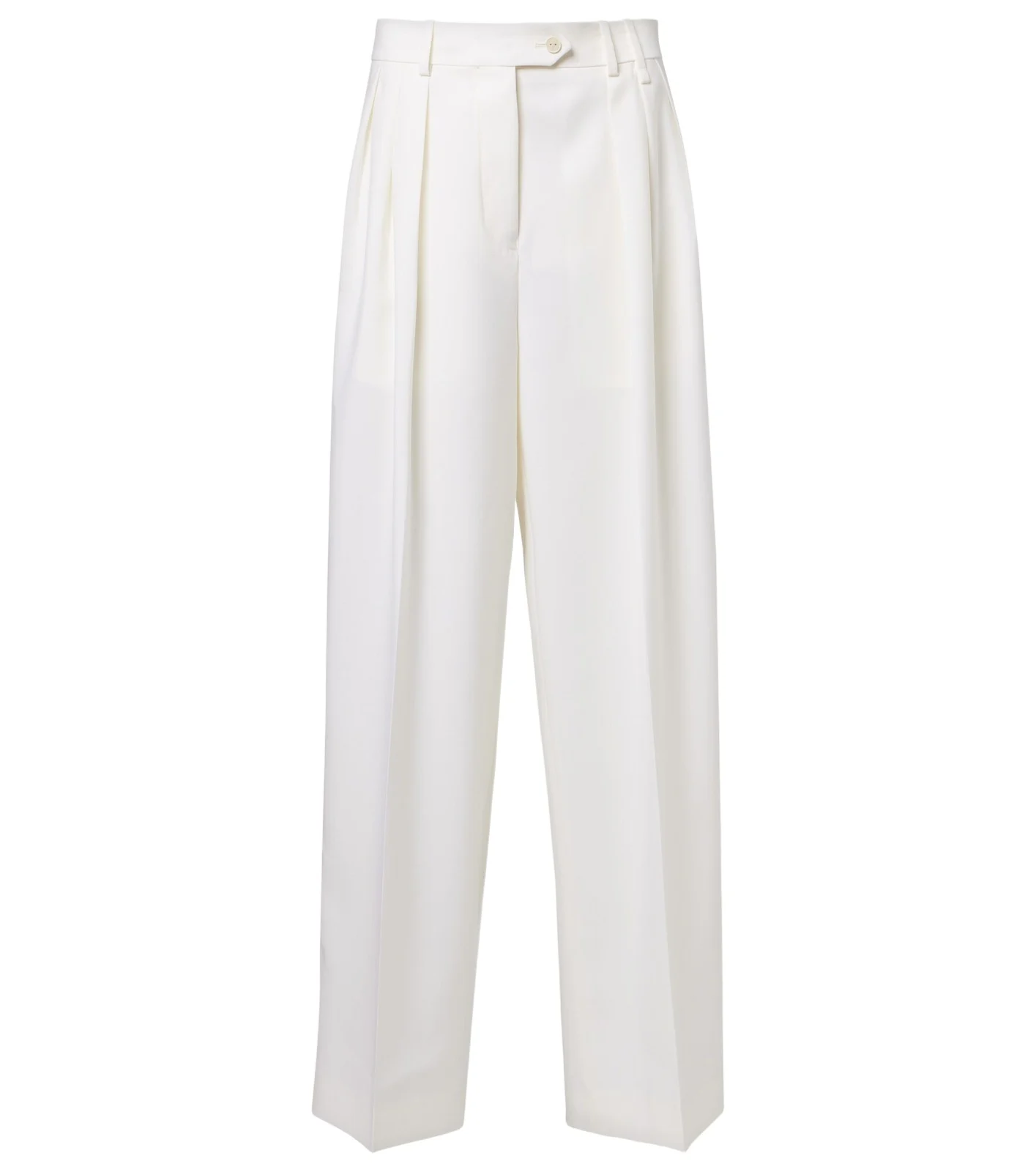 Alexandra pleated wool wide-leg pants Alexandra pleated wool wide-leg pants
