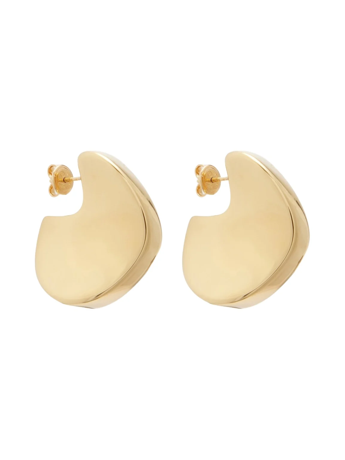 Medium gold-plated sterling silver earrings Medium gold-plated sterling silver earrings