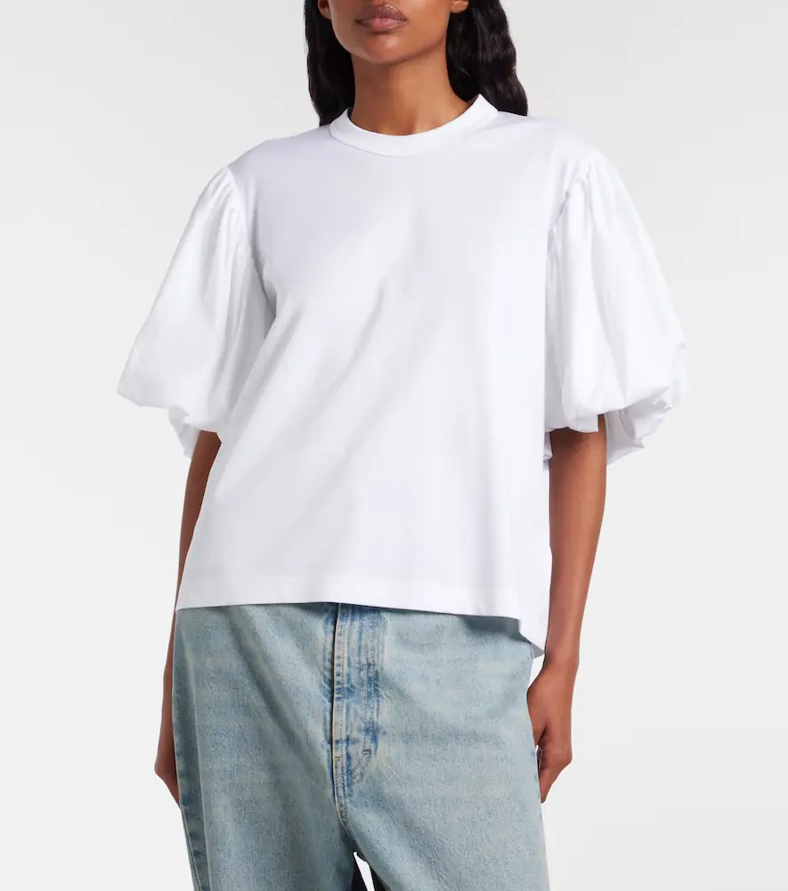 NOIR KEI NINOMIYA Puff-sleeve cotton jersey T-shirt | Thumbnail 2