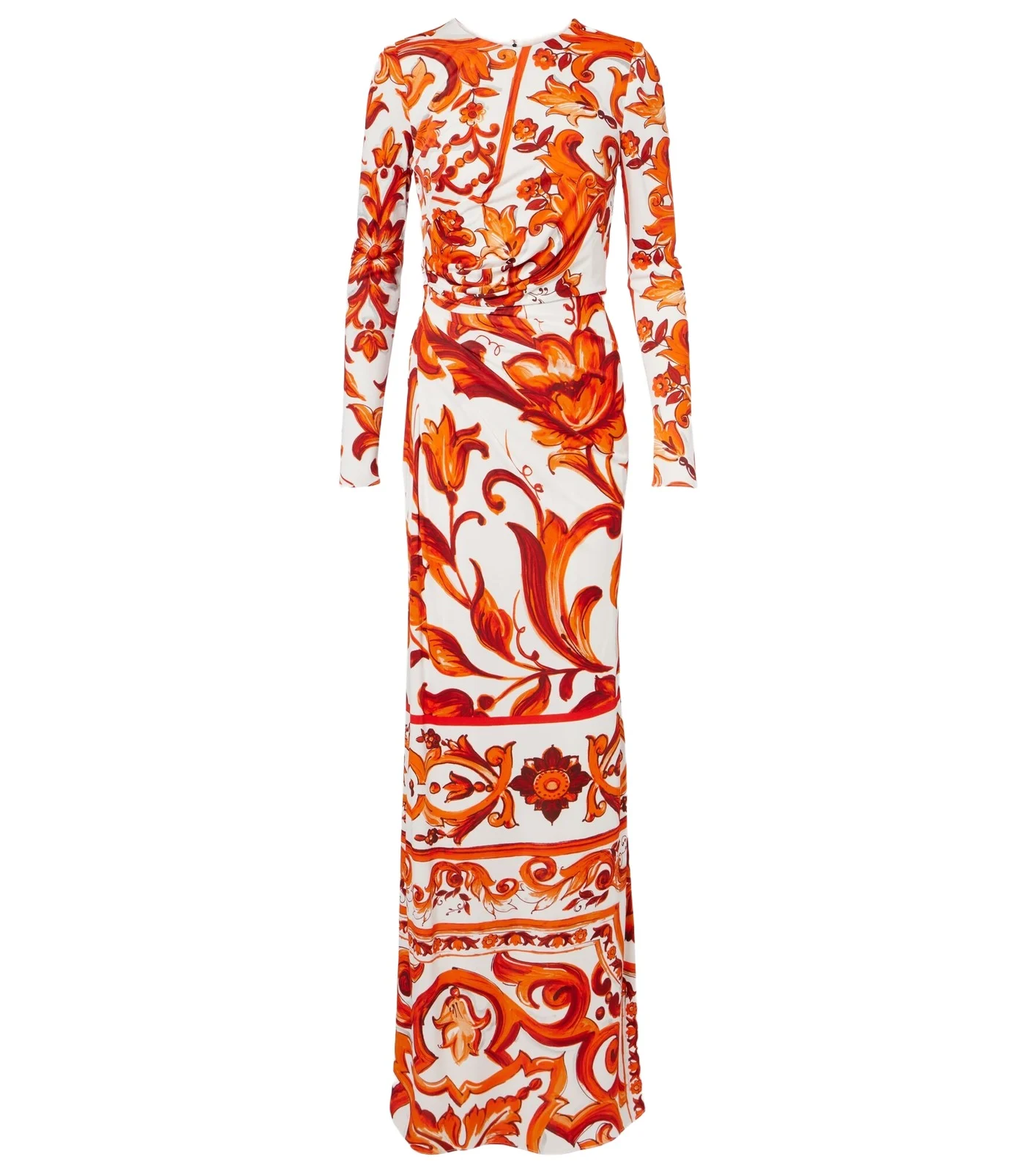 Dolce & Gabbana Majolica organza maxi dress