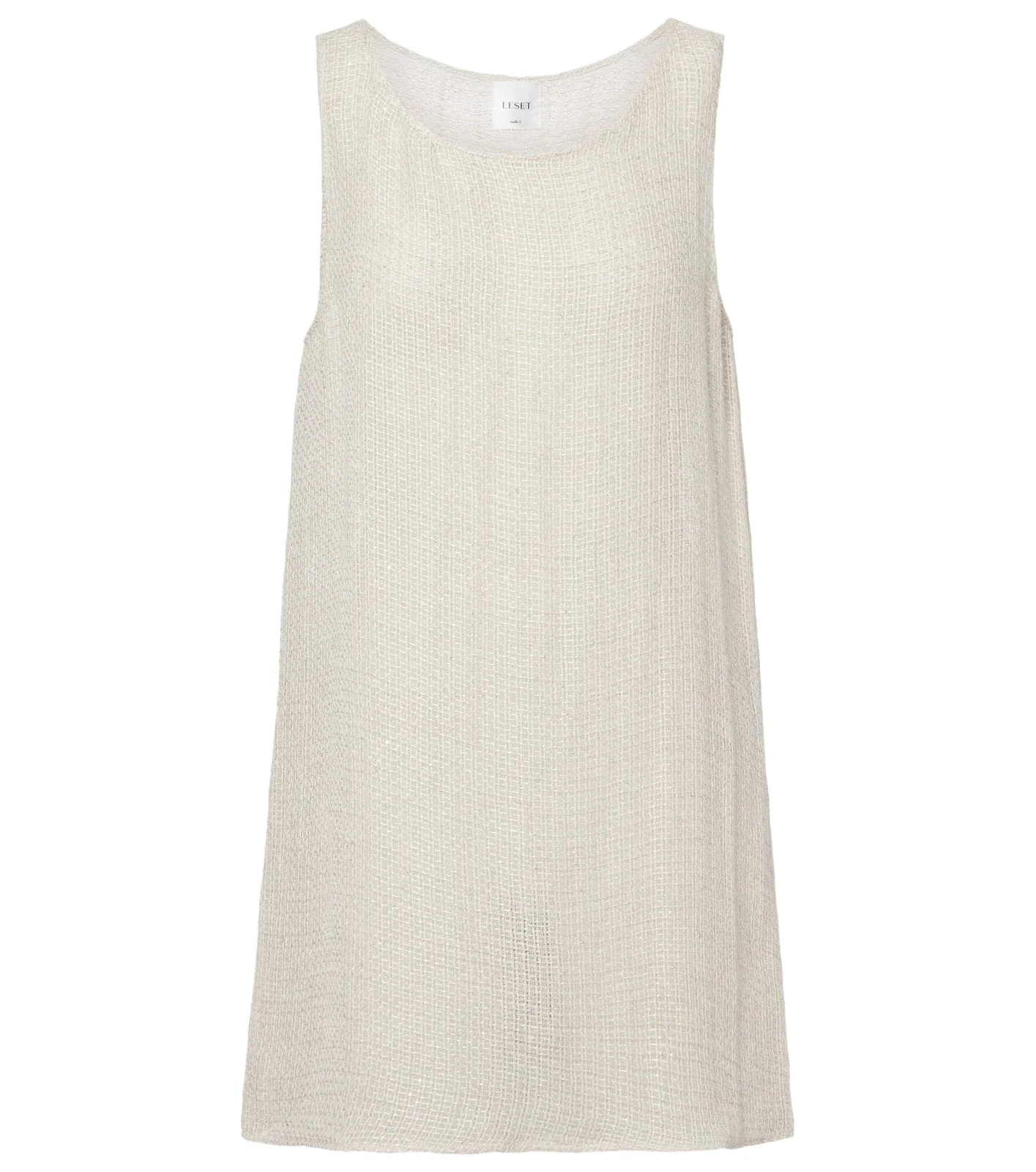 Stella sequined linen-blend minidress