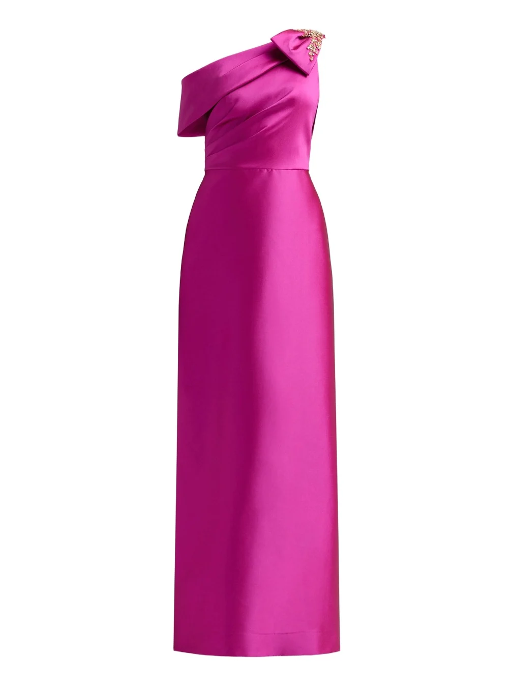 Women's Embellished One-Shoulder Mikado Gown Women's Embellished One-Shoulder Mikado Gown