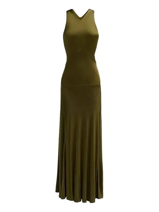Proenza Schouler Women's Naia Satin Jersey Maxi Dress