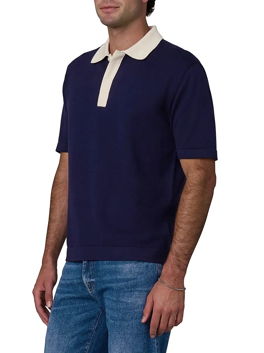 Joe's Jeans Men's Club Cotton Polo Shirt | Thumbnail 4 Joe's Jeans Men's Club Cotton Polo Shirt | Thumbnail 4