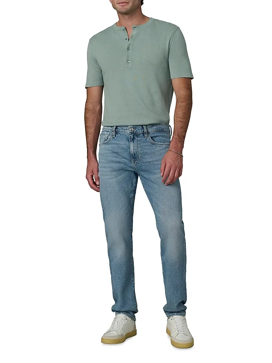 Joe's Jeans Men's Cotton-Linen Henley | Thumbnail 2 Joe's Jeans Men's Cotton-Linen Henley | Thumbnail 2